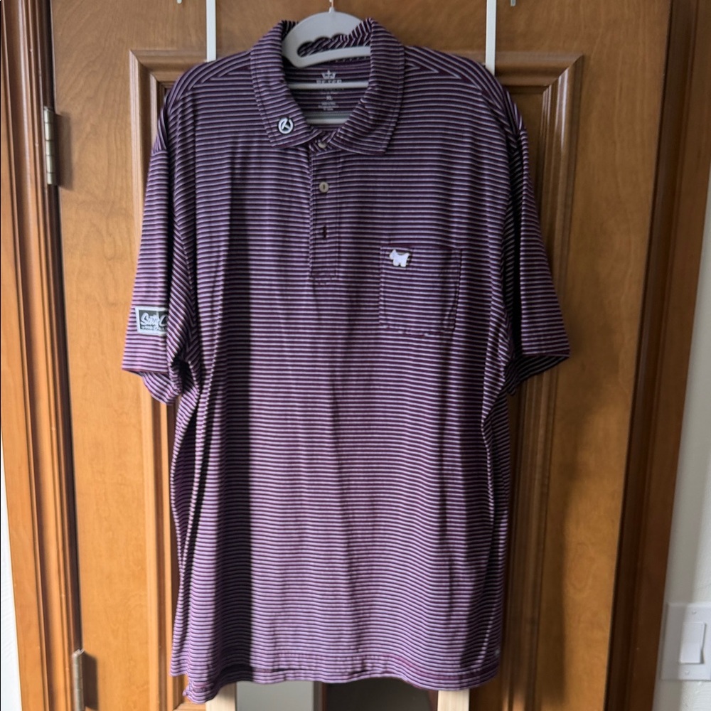 Scotty Cameron Purple Striped Polo Shirt